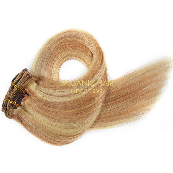 Best clip on extensions cheap remy hair wholesale X2